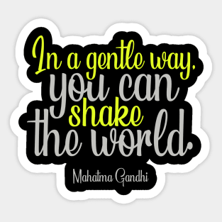 Mahatma Gandhi Quotes Sticker